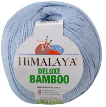 Strickfein Himalaya Deluxe Bamboo Wolle Strickgarn 60% Bambus 40% Baumwolle 100gr 124-13 Baby Blau