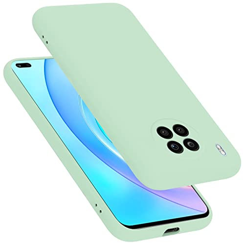 cadorabo Coque Compatible avec Honor 50 Lite, Étui Housse en Silicone- Coque pour 50 Lite- Protection Antichoc, Anti-Empreintes- TPU Housse de Protection - Mat Liquid Light Green