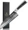 Sunnecko 18cm Damastmesser Kochmesser Küchenmesser - Santoku Messer Damast Scharfes Messer mit Ergonomischer Griff Geschenkbox