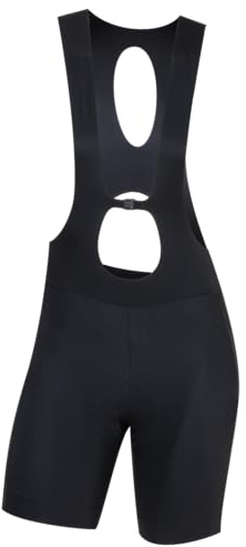 PEARL IZUMI Expedition-Trägerhose für Damen, feuchtigkeitsableitend, mit reflektierendem Stoff, 20,3 cm, Schwarz, X-Groß