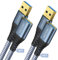 2 Pack USB Extension Cable 3M, USB 3.0 Type A Male to Female Extender Cables High-Speed Data Transfer 5Gbps Compatible with Gamepad, Printer, Webcam, USB Keyboard, Flash Drive, Hard Drive
