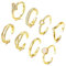 JeryWe 8Pcs Réglable Femme Bague Orteil Set 14K Plaqué Or Minimaliste Ouverte Coeur Pinky Bague Orteil andales Été Plage Pied Bijoux