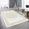 Teppich-Traum Teppich Wohnzimmer Schlafzimmer Kurzflor orientalisch elegant edel Ornamente Glanzeffekt Mäander Creme Gold 160 x 230 cm