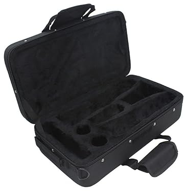 Custodie per Clarinetto per Clarinetto Piatto B Custodia Nera in Tessuto Oxford Lade Borsa Nera Imbottita in Tessuto Oxford Ispessito con Cinturino per Clarinetto