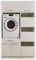 LAUNDREEZY Waschmaschinenschrank, Wäscheschrank und 2x Schrankaufsatz, Weiß - Waschmaschinen-Überbauschrank TÜV-zertifiziert mit viel Stauraum - 117,5 x 200 x 67,5 cm (B/H/T)