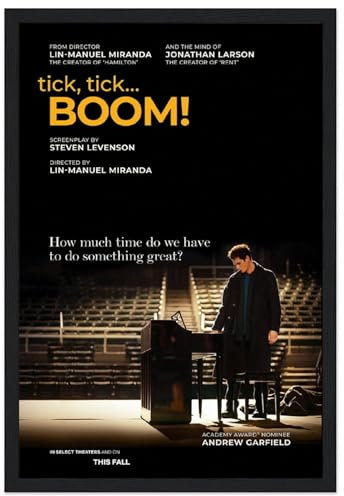 V BY N Tick, Tick... Boom! (1) Filmposter Vintage Art Cover Raumdekor Ästhetische Schlafzimmer Dekor Leinwand Poster für Schlafzimmer 40 x 60 cm Stil