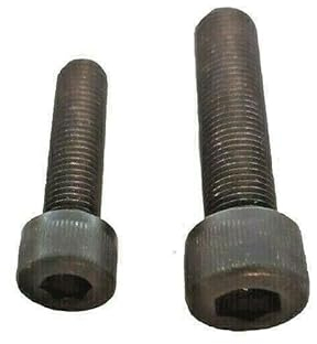 Zylinderschraube DIN 912 Feingewinde M8 und M10 Stahl Blank 12.9 Innensechskant Schwarz (2, M10 x 1,25 x 30)