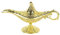 Septpenta Arabische Lampe, Vintage Aladdin Magic Genie Lampenlicht, Europäisches Muster, Elegant und Exquisit, Arabische Kostüm Requisiten für die Platzierung in Häusern, Büros, Themenpartys(Gold)
