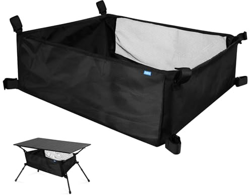 Xxerciz Aufbewahrungskorb für Coleman Outdoor-Campingtisch, tragbare Netztasche mit verstellbaren Klettverschlüssen, großer Picknicktisch, Oxford-Organizer-Tasche für Camping, Reisen