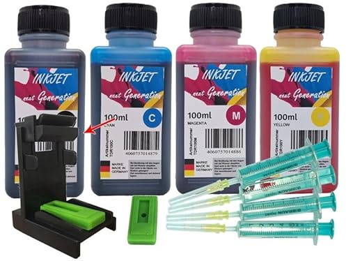 Dr. Inkjet PG575 + CL576 400ml TiDis Ink Druckertinte BCMY + IRP109 Luftabzugsadapter