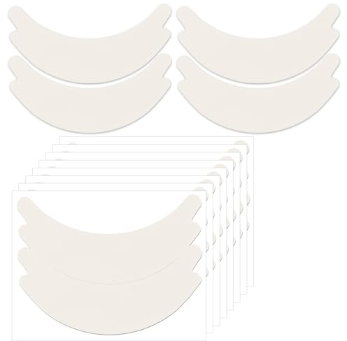 WLLHYF Lot de 200 coussinets en mousse pour extensions de cils, bande de cils étanche prédécoupée, non pelucheux, collant, sous les coussinets pour les yeux, convient à la plupart des formes d'yeux