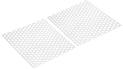 PATIKIL 8,66 L x 8,66 W Perforadas Metal Hojas, 2uds 20Ga 3/8 Agujero Aluminio Aleación Malla Expandida Perforada Placa para Ventilación Filtración Secadora Ventilación