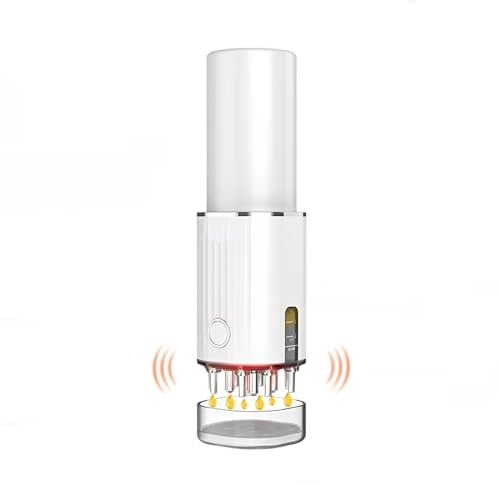 Applicateur d'huile capillaire Zilynhom, brosse pour cuir chevelu pour sérum capillaire Mino-xidil, huile pour la tête, peigne à racines,distributeur d'huile anti-chute avec vibration,70 ml,USB,cadeau