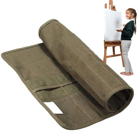 Shitafe Paint Brush Holder,Artist Paint Brush Roll Canvas Pouch | Roll Up Case For Artist Paint Brush, Makeup Brushes, Outdoor Cutlery