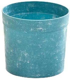 Riuulity Plastic Succulent Flower Pots, Premium Sturdy Aloe Planter, Blue Design for Balcony Office, Eco Friendly Indoor Garden Growing Kit