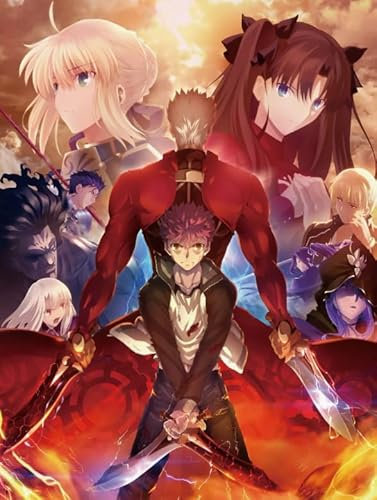 RUIYANMQ Jigsaw Puzzles 1000 Teile Shirou Emiya Night Japanese Anime Posters Puzzles Educational Toy for Adults Qw540Zp