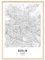 JUNOMI® Berlin Poster DIN A3 mit Rahmen Natur, DIN A3 Wohnzimmer Deko, Modernes Wandbild, Berlin Bild, Wandbild mit Rahmen, Stadtplan Poster Berlin, perfekte Geschenkidee für Berliner