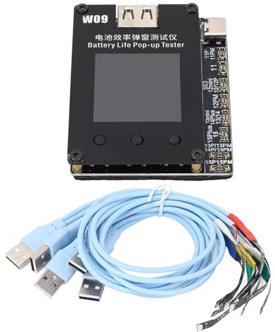 Batterieeffizienztester, LCD-Display, USB-Verbindung, Popup-Fenster, Reparaturwerkzeug mit Netzkabel für Telefone der Serien 11–15