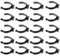 DLPRK 20 pezzi Clip per zoccolo cucina, fissaggio zoccolo cucina, zoccolo cucina, staffa a gancio, zoccolo cucina universale, piedini per zoccolo, gancio per zoccolo cucina, facile clip