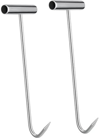 ULTECHNOVO 2pezzi Gancio Per Tombino Shape Strumento Per Sollevamento Chiusini E Coperture Fognarie Gancio Manhole Lifter Per Apertura Facile E Utilizzo Versatile