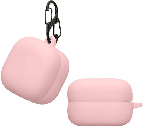 kwmobile Case Compatible with Sony LinkBuds Fit WF-LS910N Case - Silicone Cover Holder for Earbuds - Dusty Pink