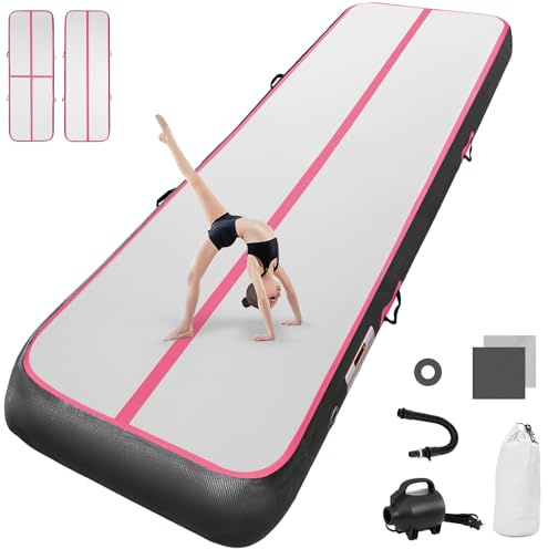 airtrack matte mit elektrischer Luftpumpe 10CM/20CM hoch 2M/3/4M/5M/6M Tumbling Matten Aufblasbare turnmatte Matte gymnastikmatte Yogamatte Camping Trainingsmatte