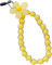 Beaded Flower Wrist Strap – Aesthetic Phone Charm for iPhone, Android, Wallet, Purse & Camera – Multi-Colour (Yellow) – Handmade & Trendy Lanyard for Girls & Women