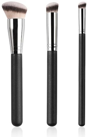 Brosse De Maquillage En 3 Parties, Pinceau De Correcteur, Pinceaux De Maquillage Pour Les Yeux, Pinceau De Correcteur Du Fond, Pinceau De Maquillage Pour Les Yeux.