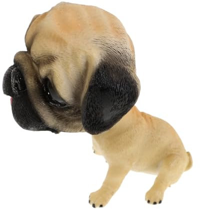DINHEAROM Wackelkopf Spielzeug Auto Armaturenbrett Dekoration Auto Nicken Hund Puppe Niedlicher Wackelkopf Ornamente Lustige Dekoration als Home Schreibtisch Ornamente