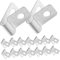 KONTONTY 100 Pezzi Clip per Recinzione Inossidabile da per Filo Saldato Compatibili con Recinzioni Legno Metallo e Facile Installazione e Sicurezza per Animali Domestici
