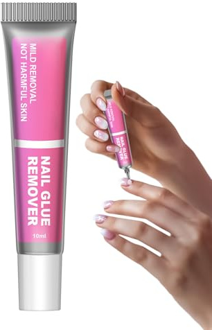 lyanny Nagelkleber Entferner,10ml Gel-Nagelkleber Entferner Für Fingernägel Und Zehennägel - Lösungsmittel Zur Entfernung Fester Kleber Für Zuhause Anfänger Geschäftsreise Unterwegs