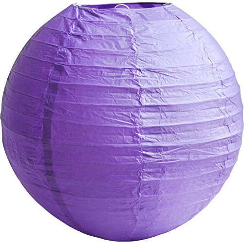 Matissa Papierlaternen, runder Lampenschirm, für Hochzeit, Geburtstag, 10/15/20/25/31/36/41 cm, Papier, Hot Purple Lantern, 8(20CM)