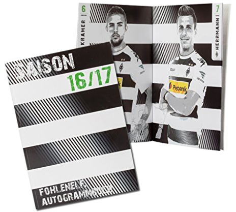 Borussia Mönchengladbach Autogrammbuch/Buch 2016/17 BMG - Plus gratis Aufkleber Forever Mönchengladbach