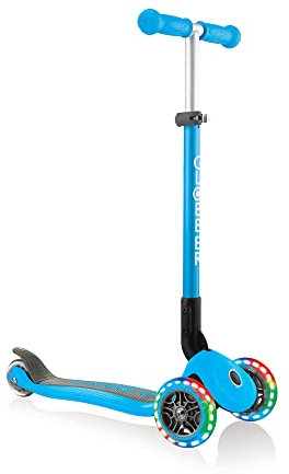 GLOBBER Trottinette enfant 3 roues pliable Primo - Bleu ciel