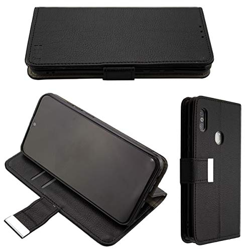 caseroxx Bookstyle Handytasche für Gigaset GS290 in schwarz – Klapphülle mit Kreditkartenfächern, Magnetverschluss, Standfunktion & Rundumschutz für Display und Gehäuse