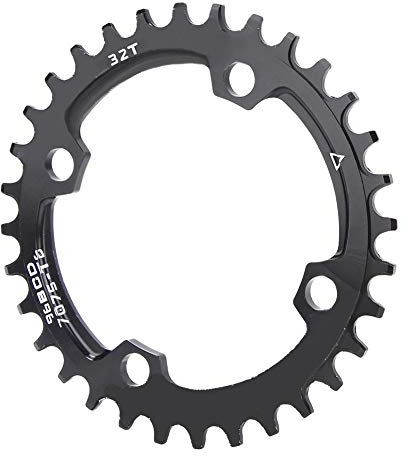VGEBY Anillo de Cadena de Bicicleta 32/34/36T 96BCD Aleaci¨®n de Aluminio Bicicleta de Monta?a Anillo de Cadena de manivela Simple Piezas de reparaci¨®n de Bicicleta(32T)