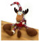 heimtexland ® Deko Elch Weihnachten als Kantenhocker oder Vorhang Raffhalter 50 cm Dekoration Advent Typ711