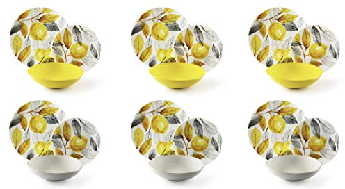 Excelsa Vajilla de 18 piezas Lemon Grey