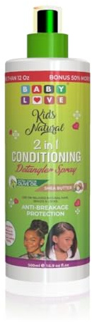 BABY LOVE KIDS NATURAL 2-IN-1 SHEA BUTTER CONDITIONING DETANGLING SPRAY 500ML