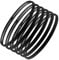 6 Pcs Bandeaux Cheveux Homme, Sport Antidérapants Fin NoirBandeau Cheveux Élastique pour Yoga Football Jogging Femmes