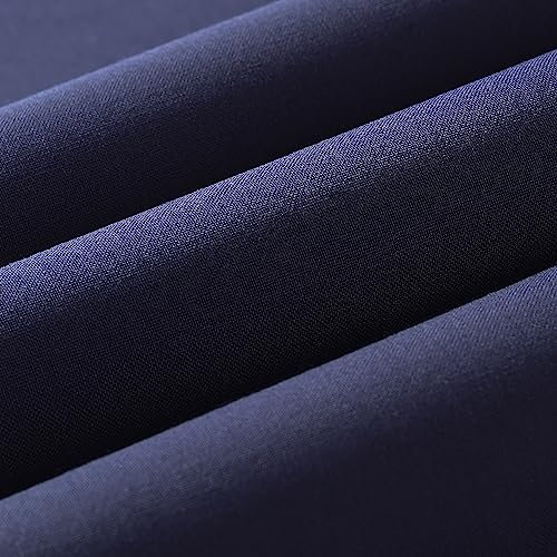 Wooqu Buchtuch, Stoffoberfläche und Papierrückseite, einfach zu bedienen, stark, 43,2 x 73,7 cm, zum Buchbinden, Mitternachtsblau