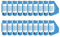 OFFICER PRODUCTS DONAU 7649001FSC-10 Karton Stehsammler Stehordner, Blau, 20 Stück