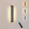 KYOTECH Wandleuchte Innen 24W Led Wandlampe Schwarz,Dimmbar 3000K/4000K/6500K Wandbeleuchtung Ra>80 Wandlicht 50cm Wandlampen Für Treppenhaus,Schlafzimmer,Wohnzimmer Up Down Leuchten Innen