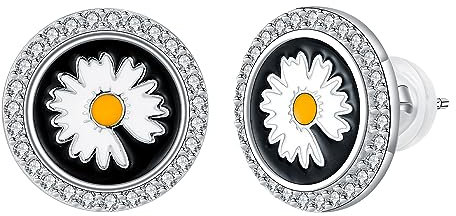 Yinsen Damen Gänseblümchen Ohrstecker aus 925 Sterling Silber Hypoallergen Damen schmuck,Kommt in Schmuck Geschenkverpackung