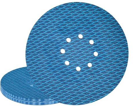 15Stk 225mm Klett Schleifpapier, 8-Loch Schleifscheiben mit Staubabsaugung, Korn 100, Hochwertiges Aluminiumoxid Schleifmittel für Exzenterschleifer – GZKTY
