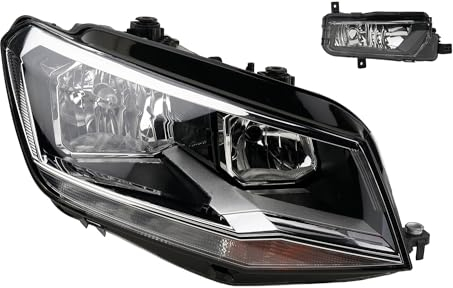 Johns, Scheinwerfer Halogen passend für VW Caddy IV SA 05/15- H7 H7 Re. + Nebelscheinw.