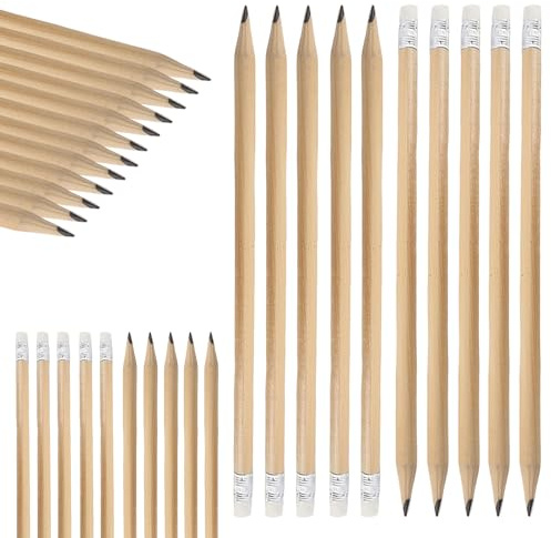 TOATELU Matite HB per Bambini: Set di 100 Pezzi Pezzi Matita HB in Legno con Mina Appuntita, HB Matite Set per Disegno e Scrittura Quotidiana, Forniture Scolastiche e Ufficio