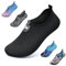 WateLves Chaussures aquatiques pieds nus pour homme et femme - Chaussettes aquatiques pour la natation et la piscine, B Flocon de neige Noir, 38/39 EU