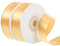 2 Rollen Satinband Gold, 20mm Geschenkband Gold Breit, 44m Schleifenband Gold, Geschenkbänder Satinbänder Goldenes Band für Hochzeit Geburtstag Geschenkverpackung