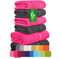 ETÉREA Handtücher 6er Set [100% Baumwolle] - Carli Graphit & Pink - 2X Duschtücher 2X Handtuch 2X Gästehandtücher - Kleine Handtücher - Handtuch Set Badetuch - Towel - Handtuch Set - Frottee 500 g/m²